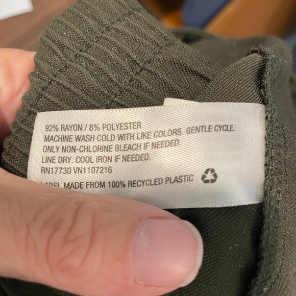 A New Day Green Ankle Trouser Pants Size 4 - Picture 7 of 7